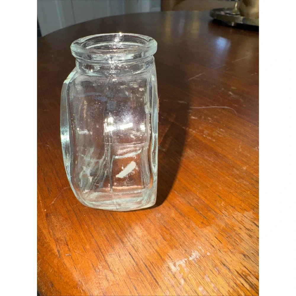 Vintage Clear Glass Mini Potpourri Jar OLA000‎